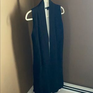 Stunning black cardigan-vest!! Sleek. Stunning.